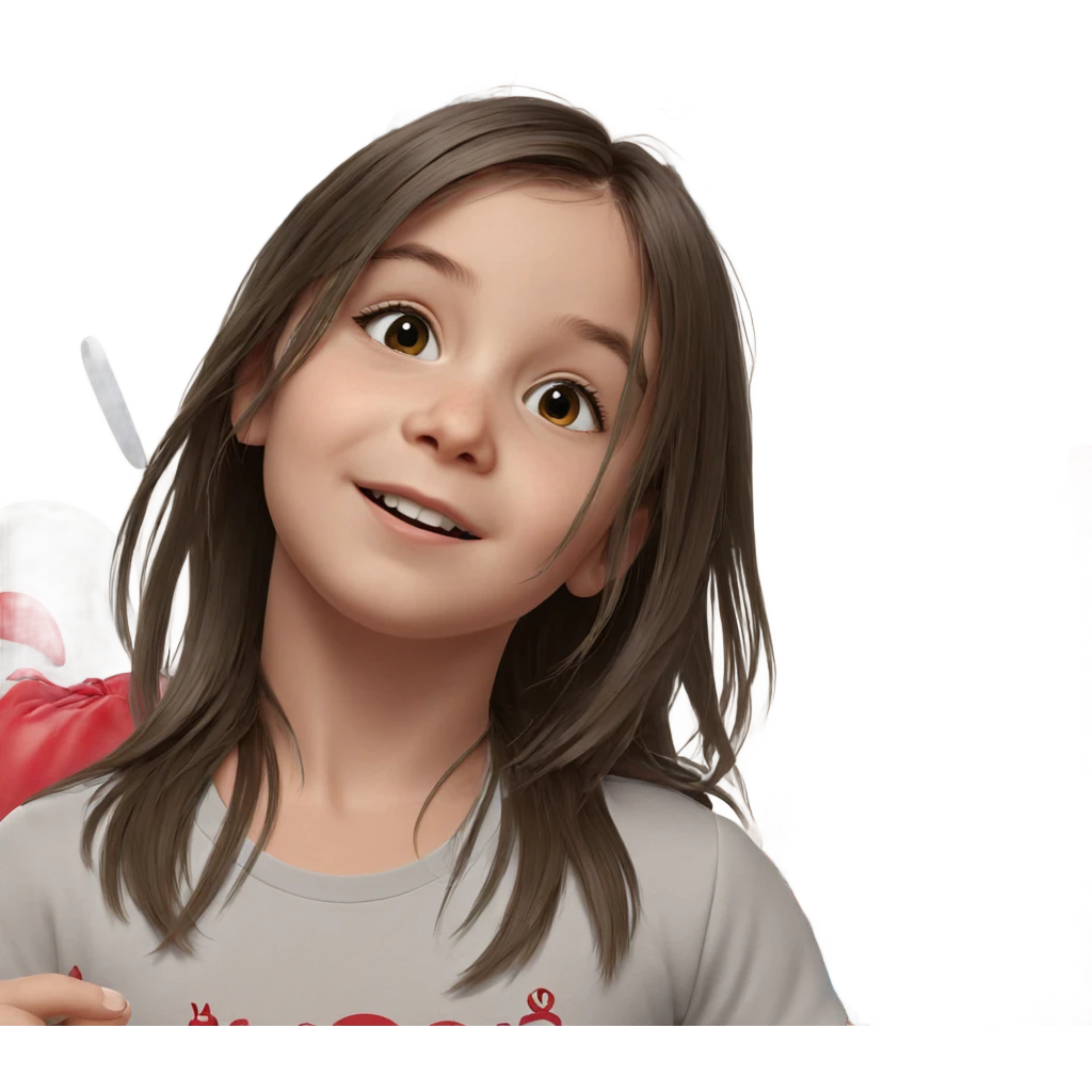 realistic portrait of girl emoji