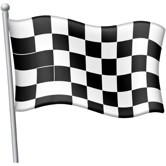 emoji of a checkered racing flag emoji