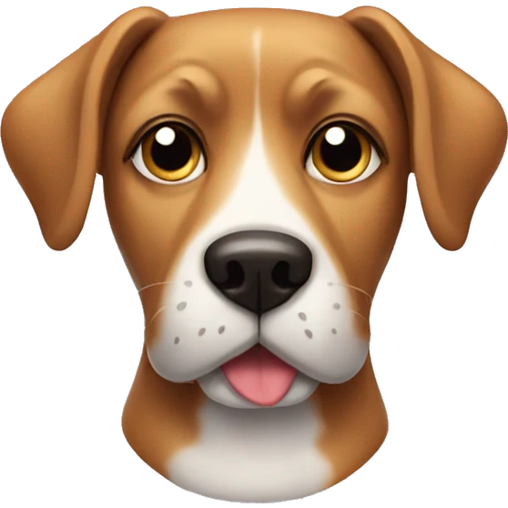 Dog with a mustache  emoji