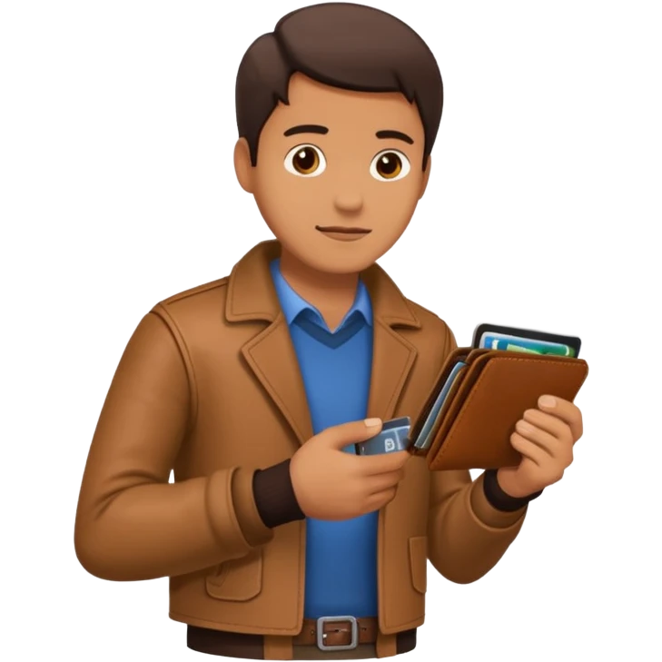 man taking out his wallet emoji