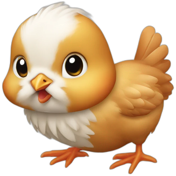 chicken and rabbit mixed animal emoji