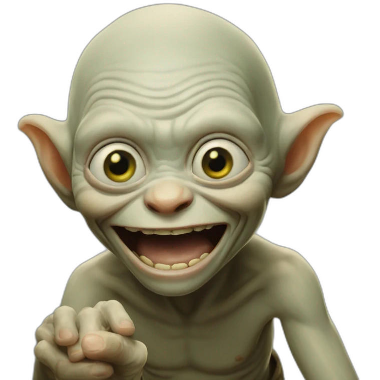 Gollum-smiling-at-the-ring emoji