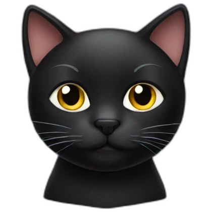 Black cat  emoji