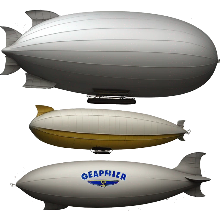 zeppelin NT model airship with Goodyear Tire and Rubber Co. logo emoji