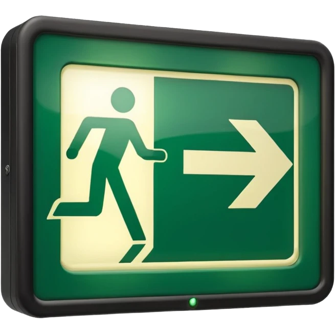 Emergency Exit Sign emoji