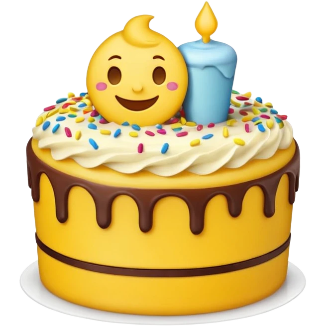 emoji eating cake emoji