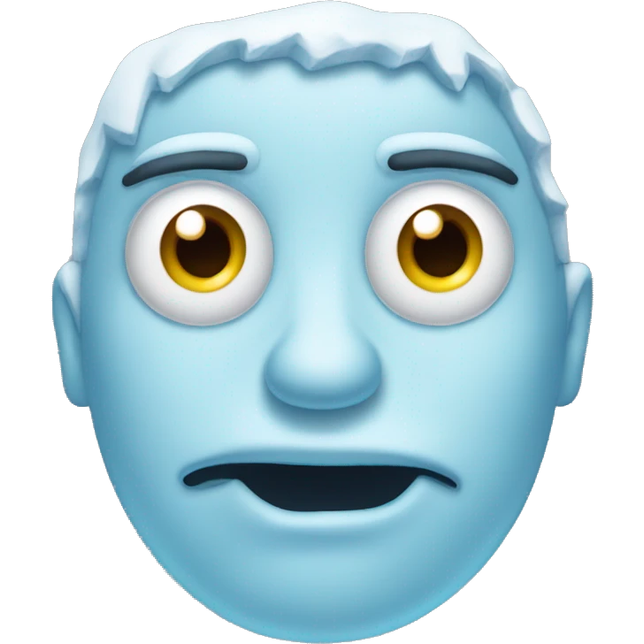 frozen face with three eyes emoji