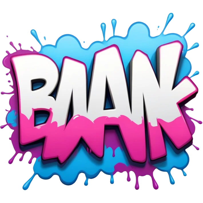 Graffiti the word BAN emoji