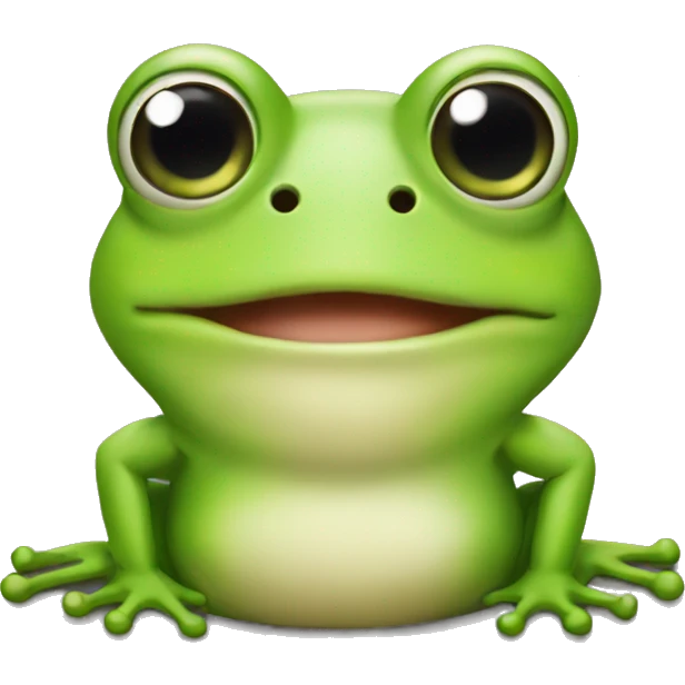 Frog with buttcheeks emoji