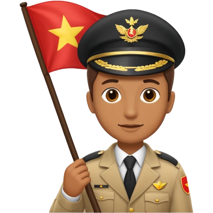 A Tour operator, male or female doesn't matter, get them holding a flag emoji