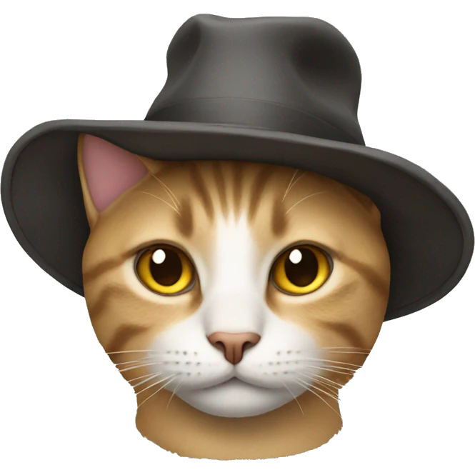 Cat wearing hat emoji