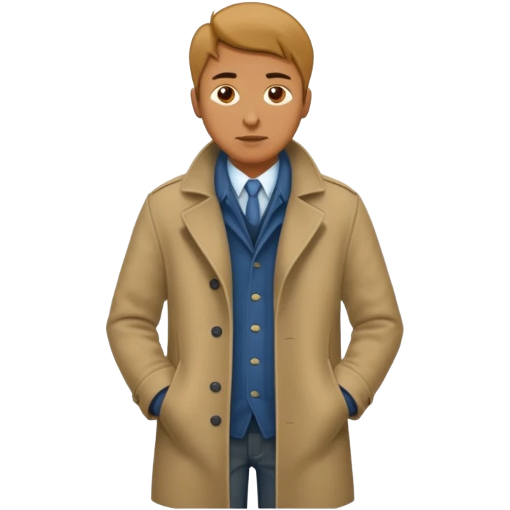 man showing empty pockets emoji