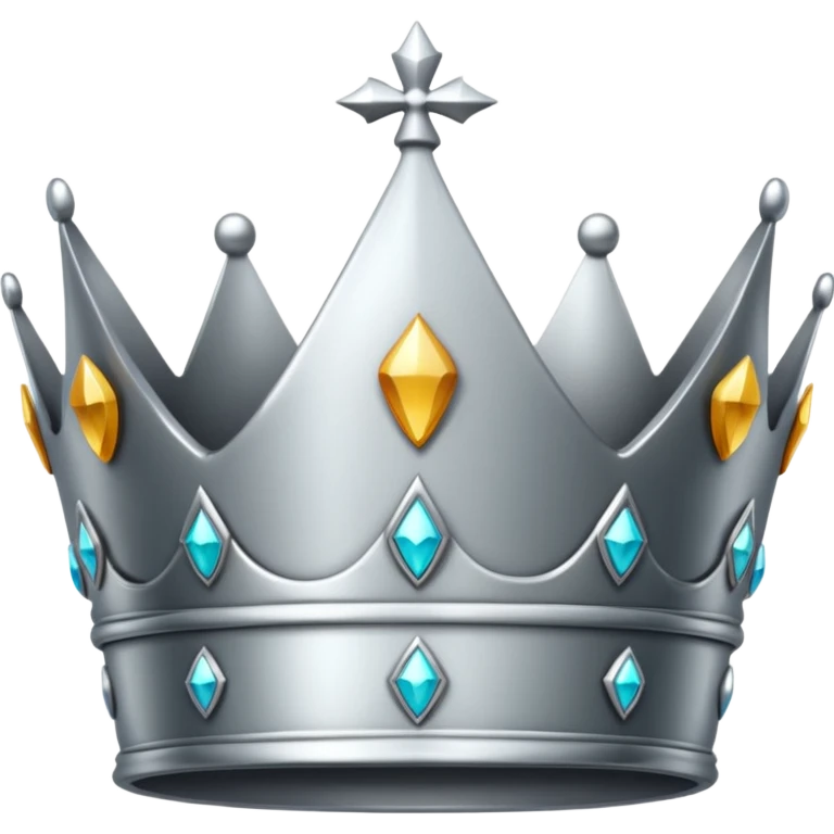 Silver crown emoji