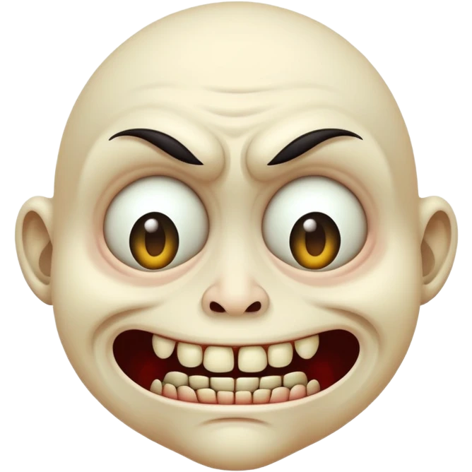Freaky face emoji
