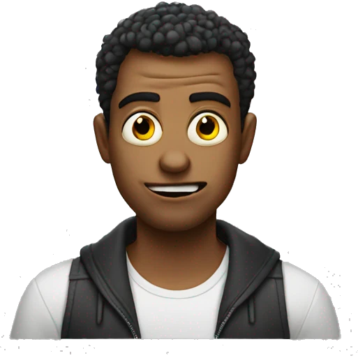 Freaky guy with crazy eyes emoji