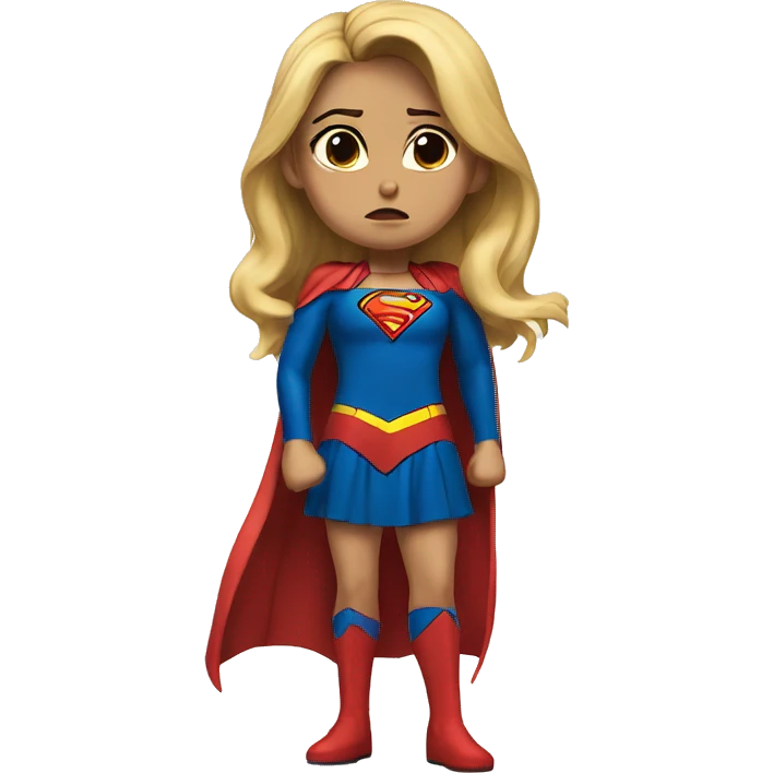 supergirl sad emoji