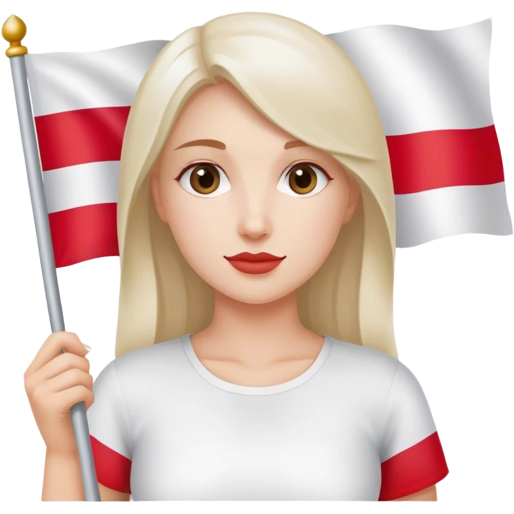 woman with poland flag emoji