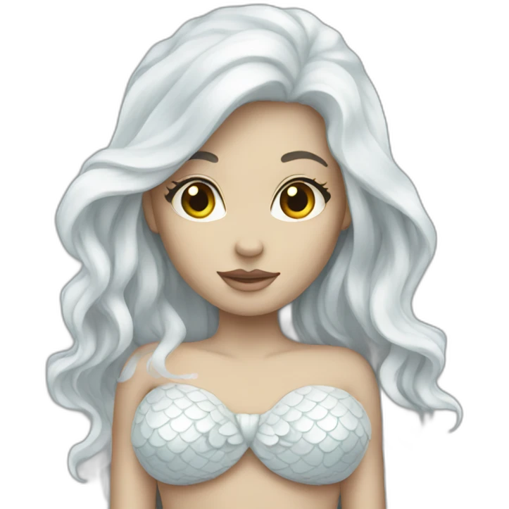 white-mermaid emoji
