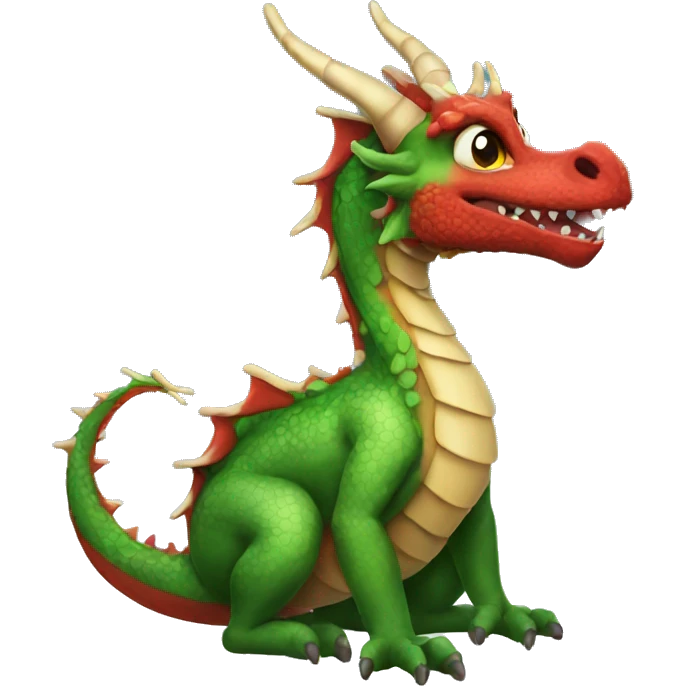 christmas dragon emoji