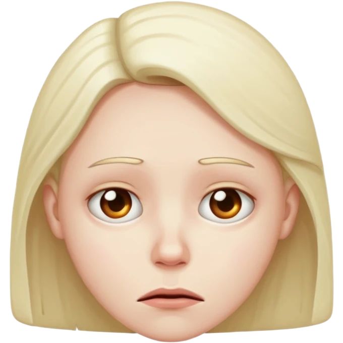 A maybe face with guilt  emoji