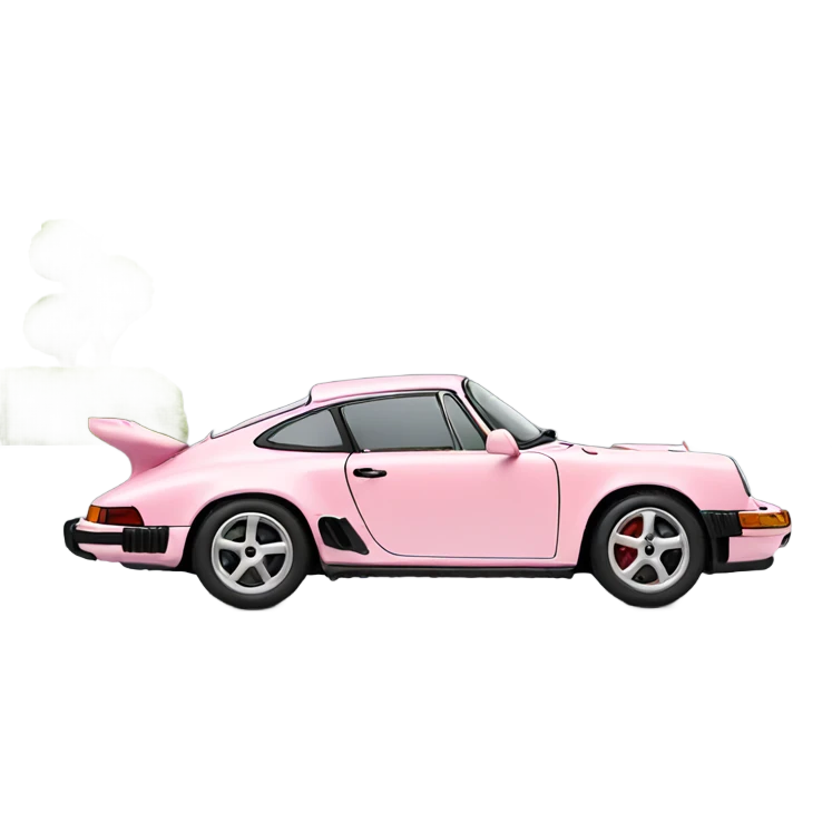 light pink porsche side view emoji