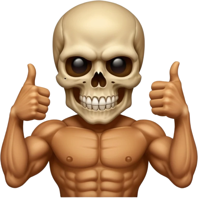 Skull punisher giving thumbs up emoji