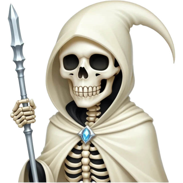 glitter white reaper emoji