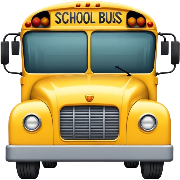 A school bus emoji