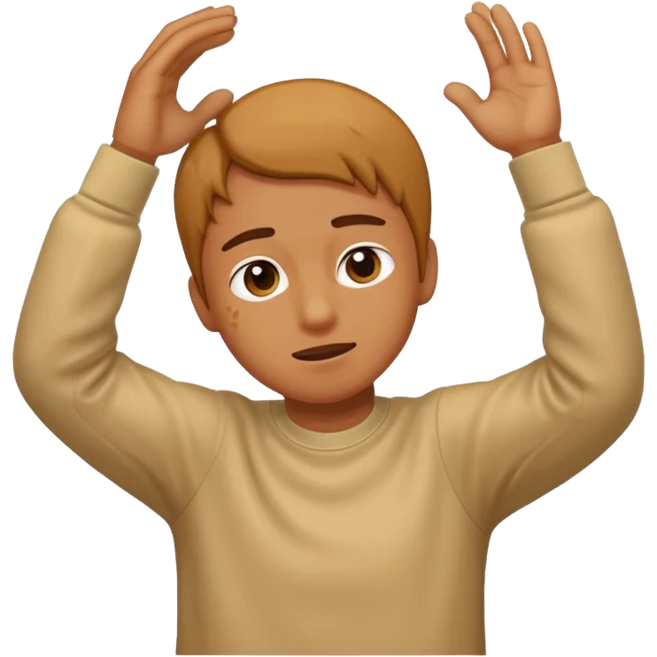 a person dabbing  emoji
