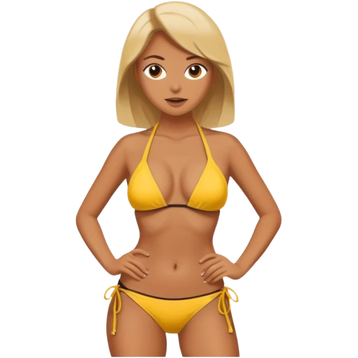 dildo kullanan kadın bikinili emoji