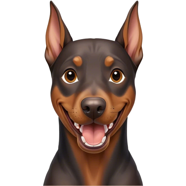 Laughing emoji but it’s a Doberman emoji