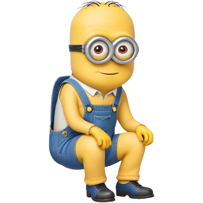 A minion lawyer pooping emoji