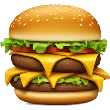 Extra Burger and French Epic Fries emoji