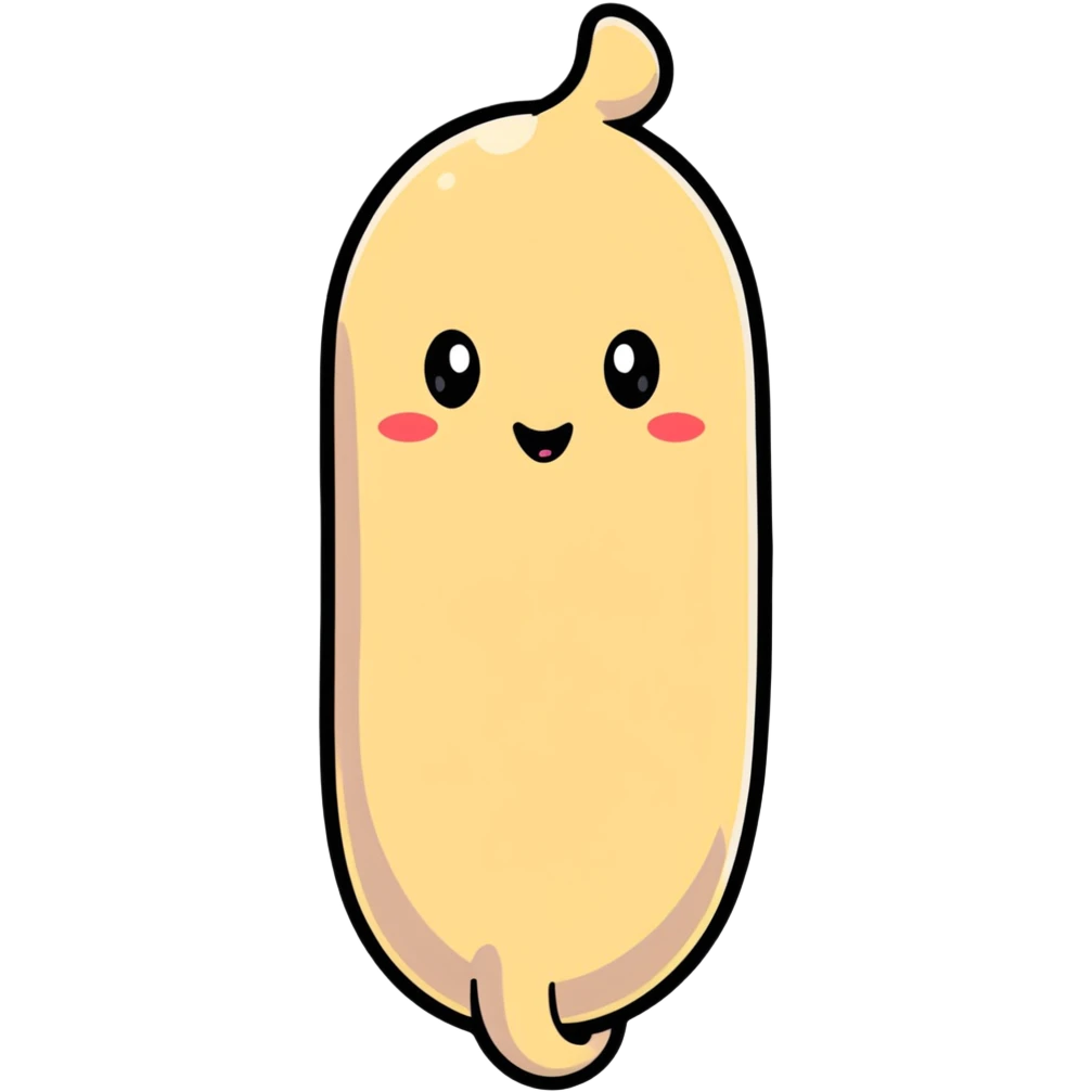 playful cartoon style penis emoji