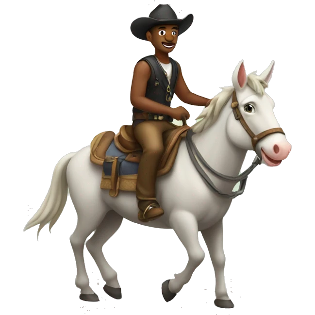 cam riding a mule emoji