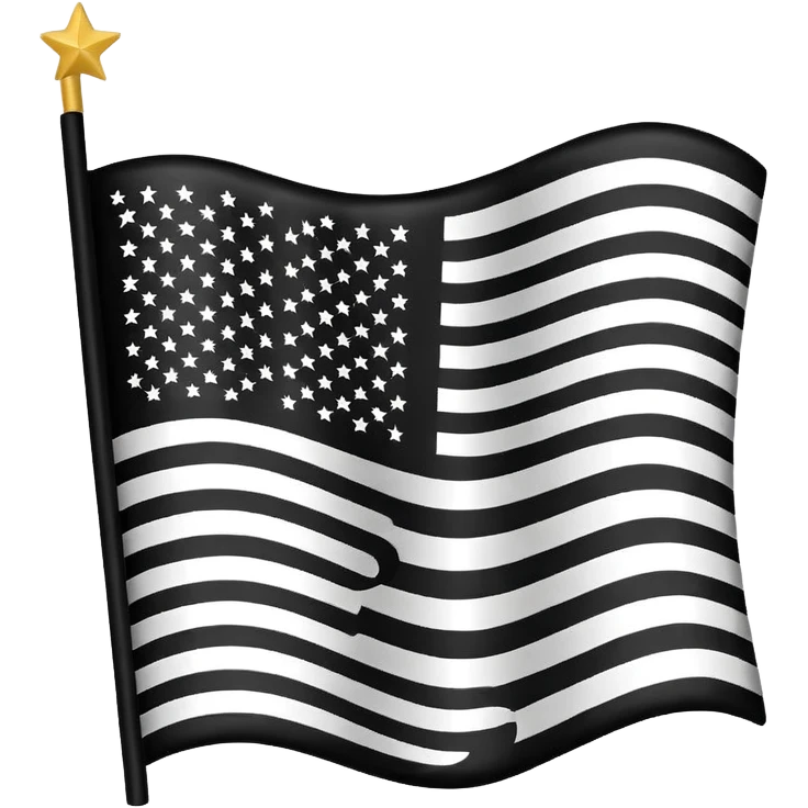 🇺🇸 in black and white emoji
