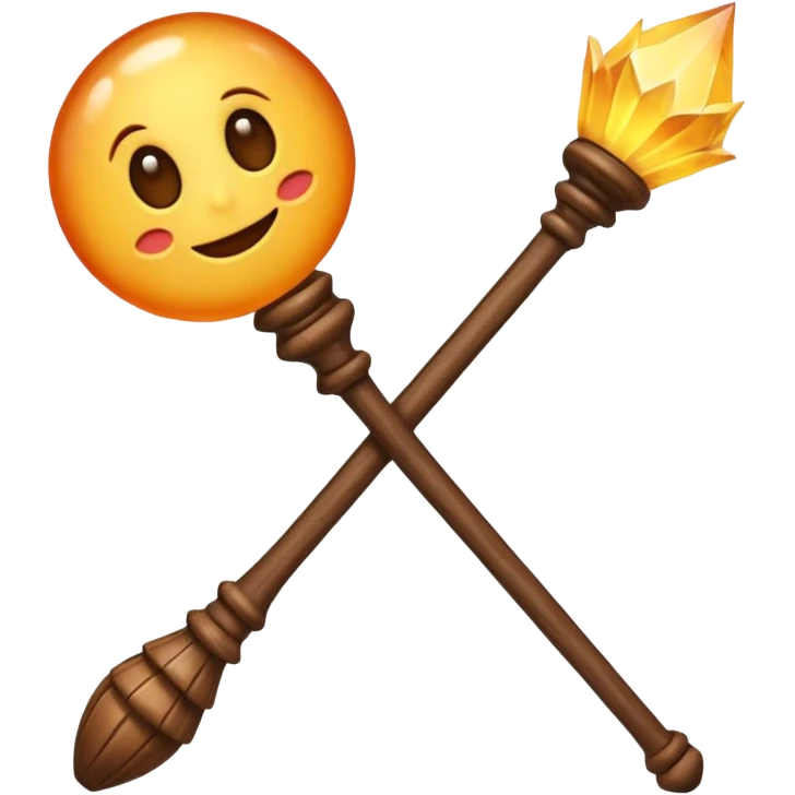 magic wooden staff emoji
