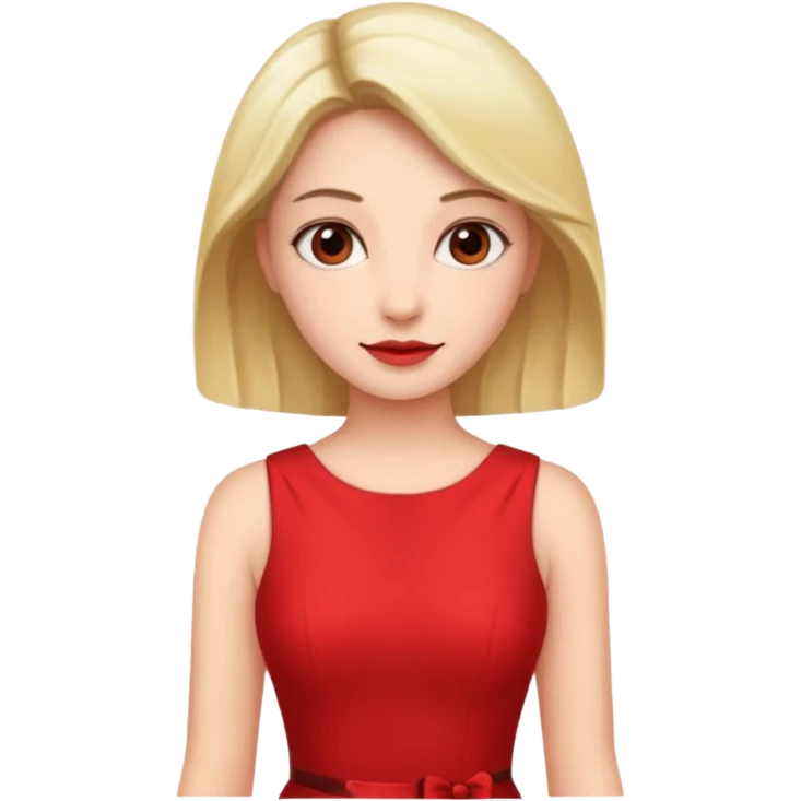 lady in red  emoji
