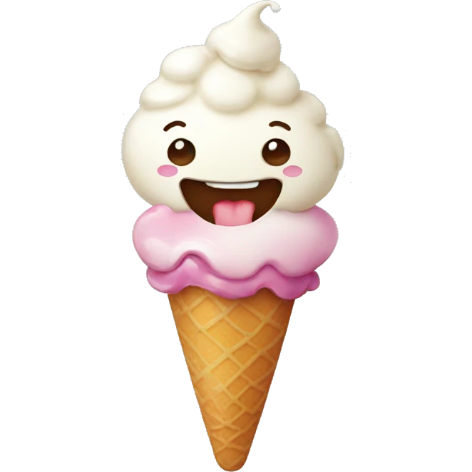 Candy with ice cream emoji