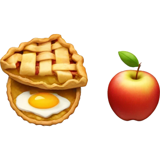 apple,egg,pie emoji