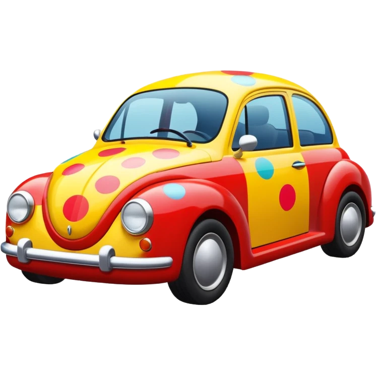 polka dots car emoji