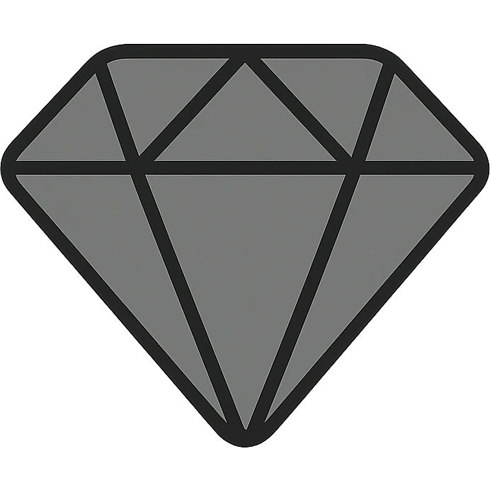 green diamond shape, minimalist style emoji