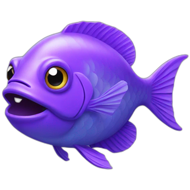 fish purple emoji