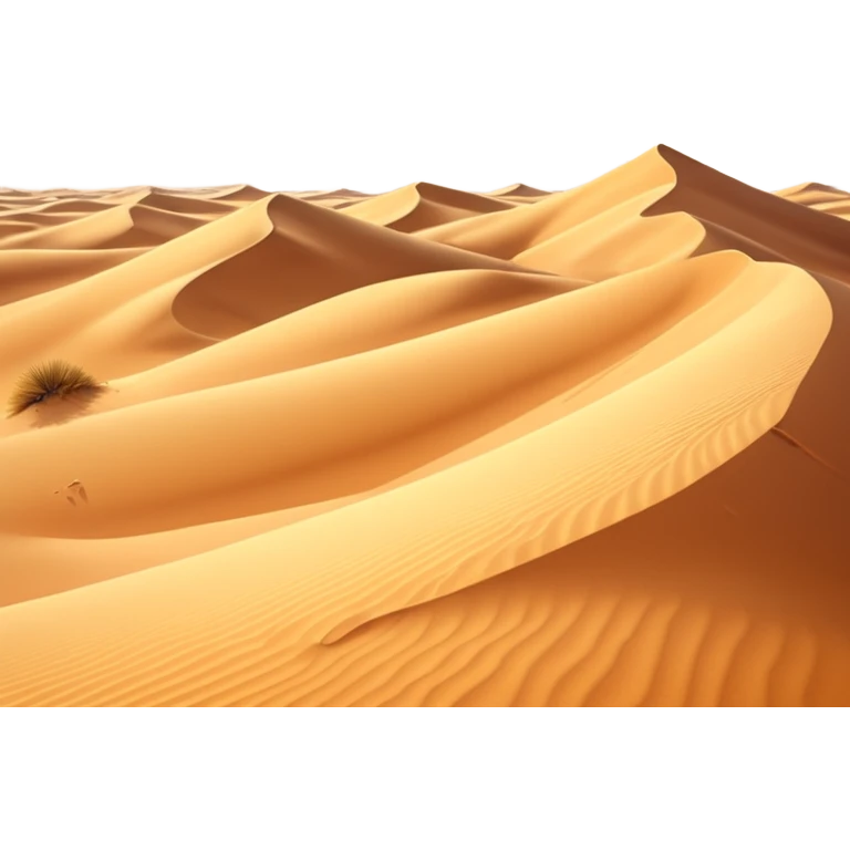 desert landscape background icon, golden sand dunes, soft sunlight, subtle wind trails, fantasy desert atmosphere, 3D cartoon style, mobile game background, clean composition, no characters, no buildings, no text, no watermark emoji