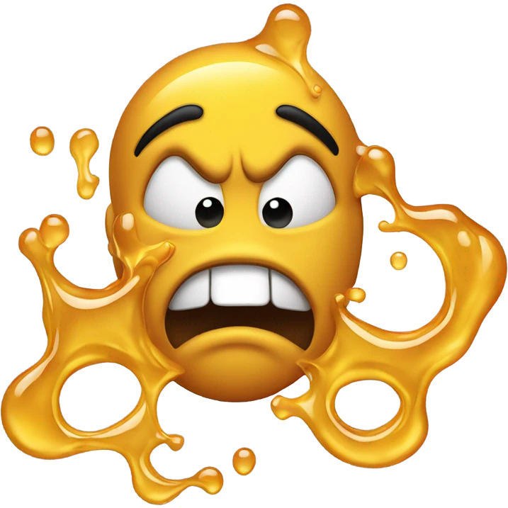 Emoji vomiting honey emoji