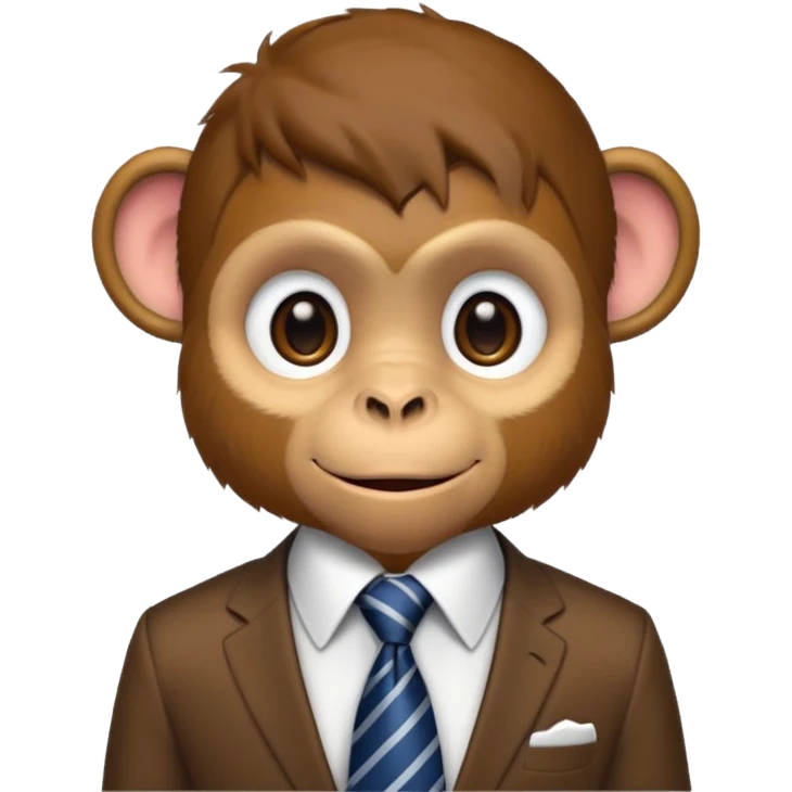 monkey with tie emoji