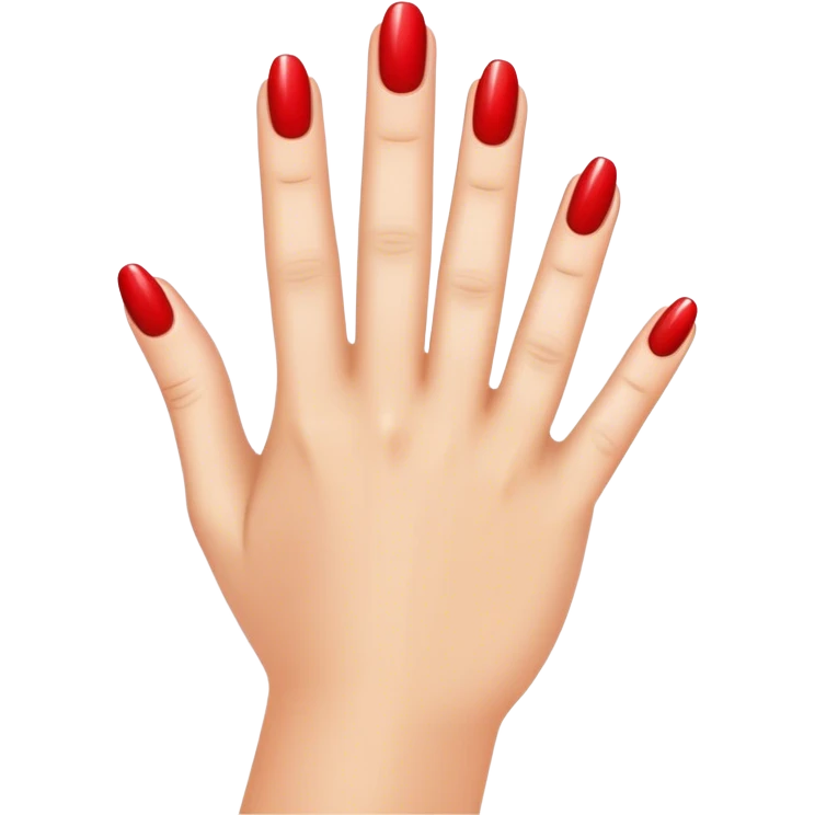 Red nails emoji