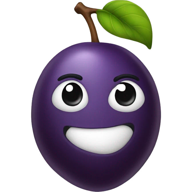 Plum emoji