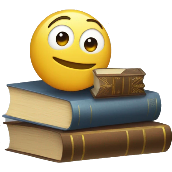 balanza con libros emoji