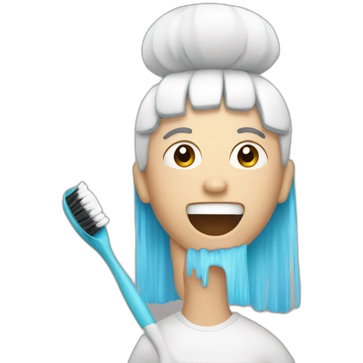 brushing teeht emoji